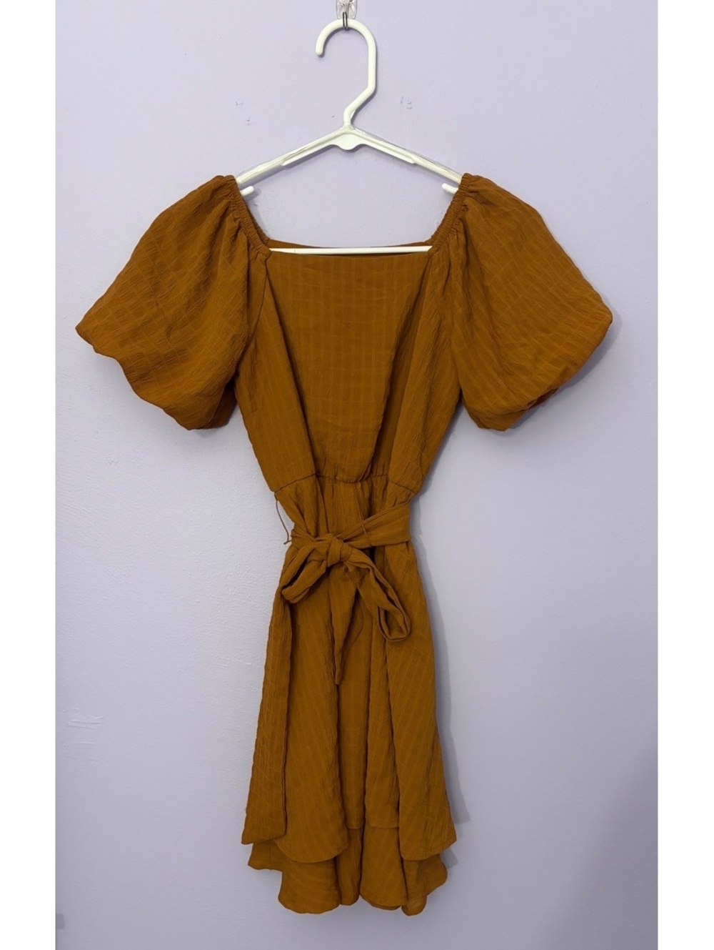 Fall Speechless Girls Brown Puff Sleeve Dress Size 12
